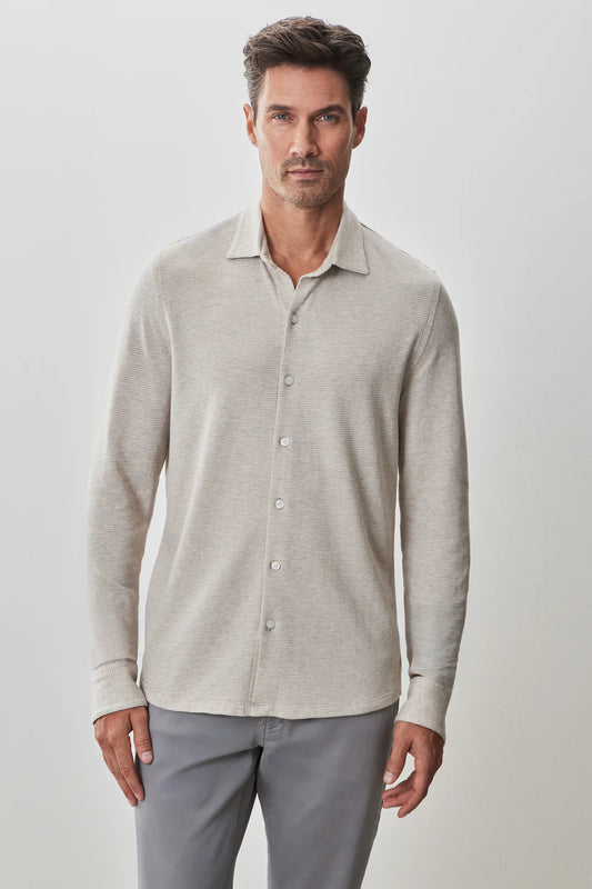 Robert Barakett | La Chemise en tricot ''Dobston'' - Tan