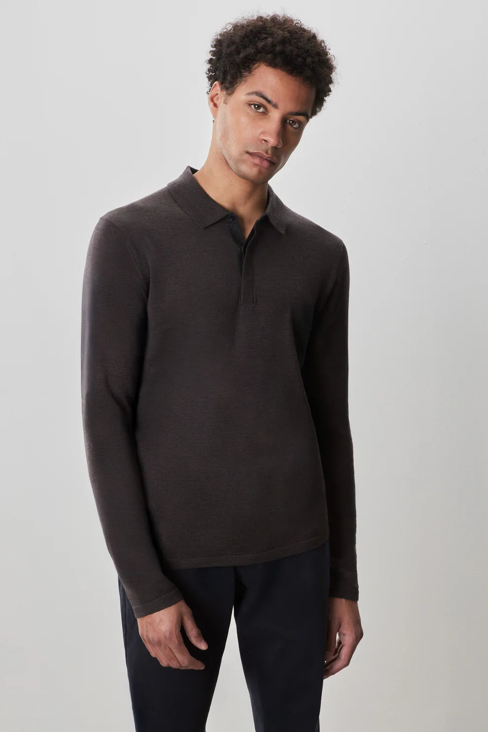 Robert Barakett | Polo en maille "Thomas" - Brun