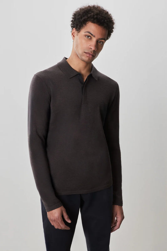 Robert Barakett | Polo en maille "Thomas" - Brun