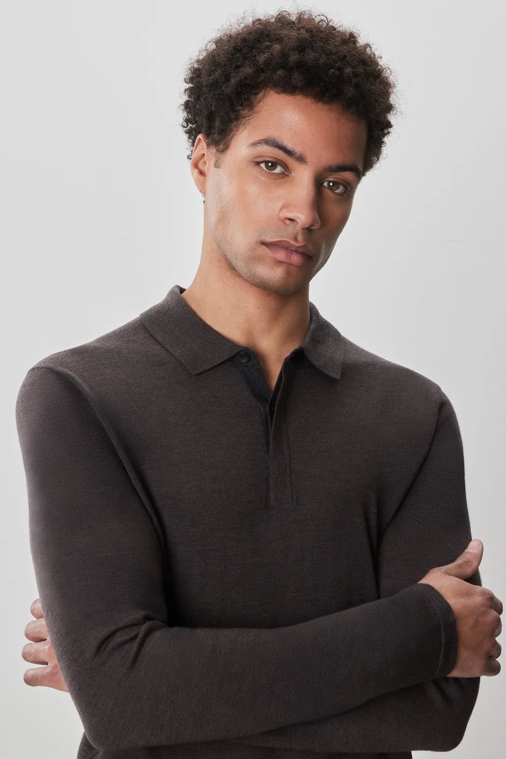 Robert Barakett | Polo en maille "Thomas" - Brun