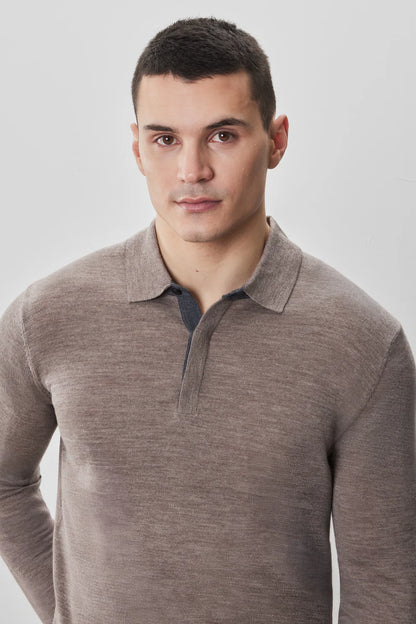 Robert Barakett | Polo en maille "Thomas" - Avoine