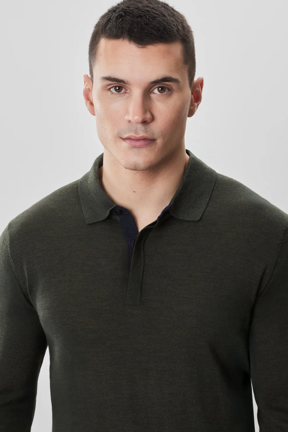 Robert Barakett | Polo en maille "Thomas" - Olive