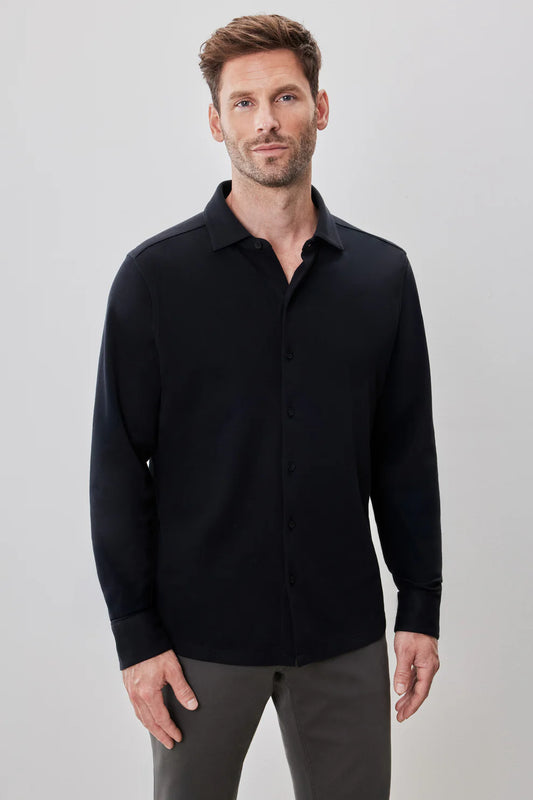 Robert Barakett | Chemise en tricot "Milo" - Noir