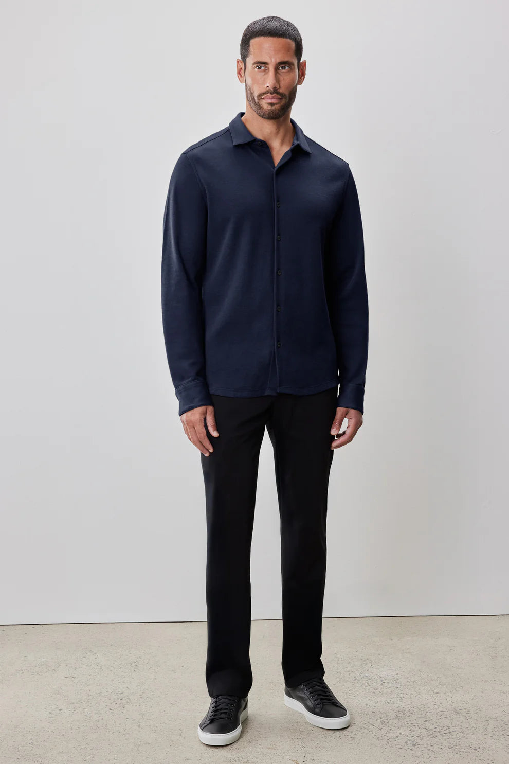 Robert Barakett | Chemise en tricot "Milo" - Marine