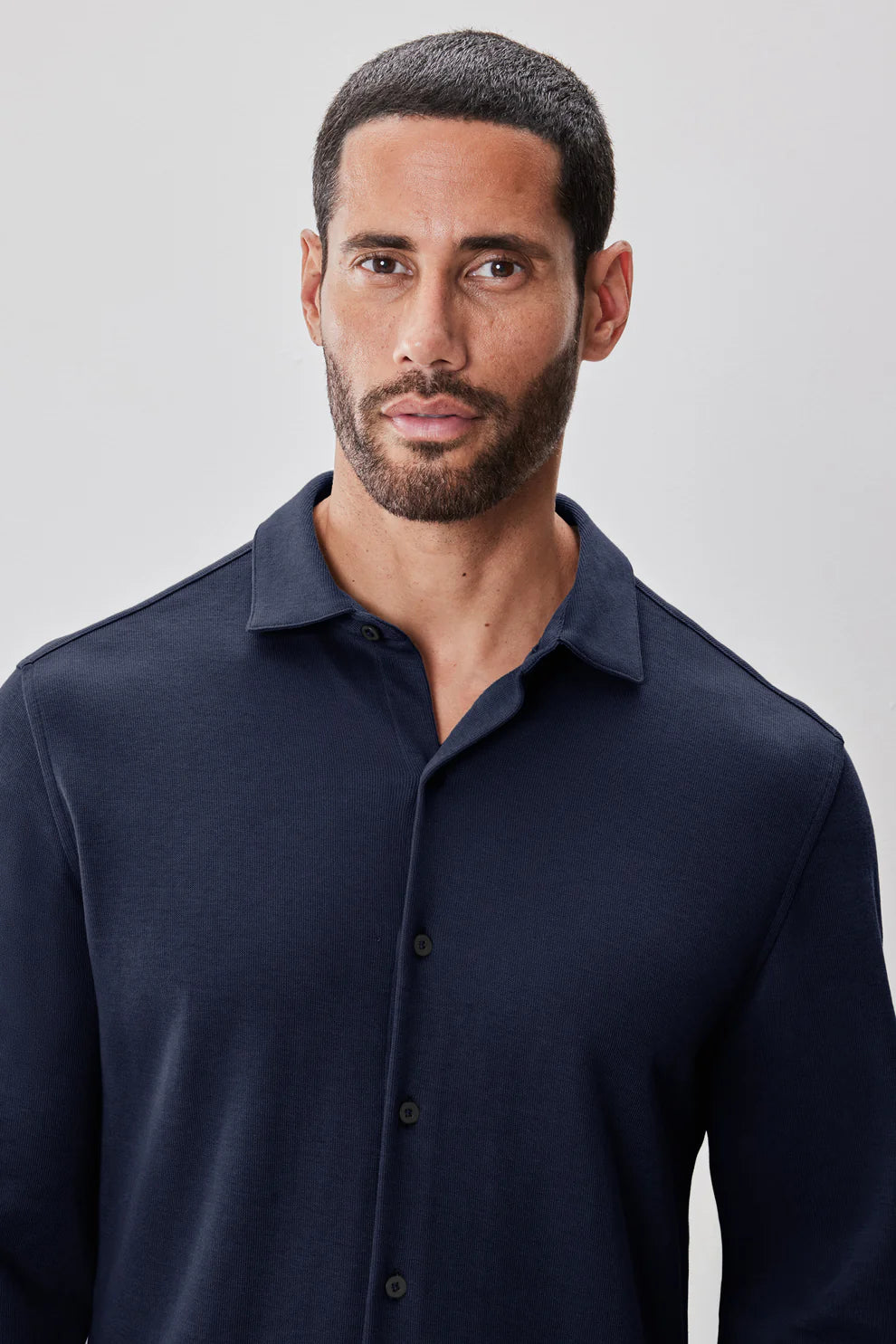 Robert Barakett | Chemise en tricot "Milo" - Marine