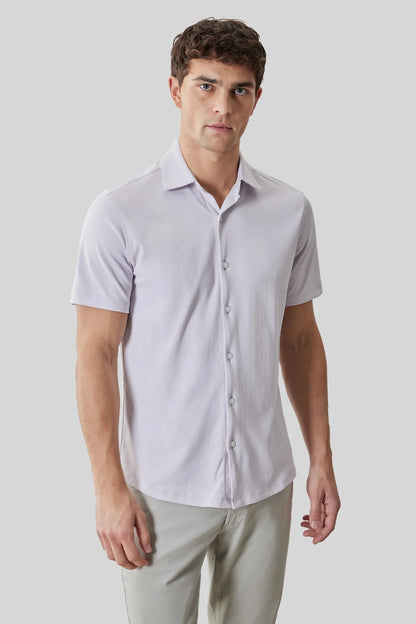 Robert Barakett | Chemise à manches courtes "Sterling" - Lavande
