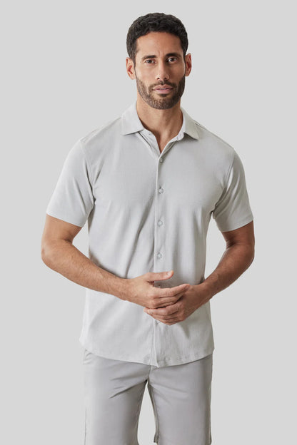 Robert Barakett | Chemise à manches courtes "Sterling" - Pierre de lune