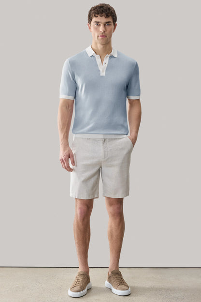 Robert Barakett | Polo à manches courtes "Jorren" - Bleu Sarcelle