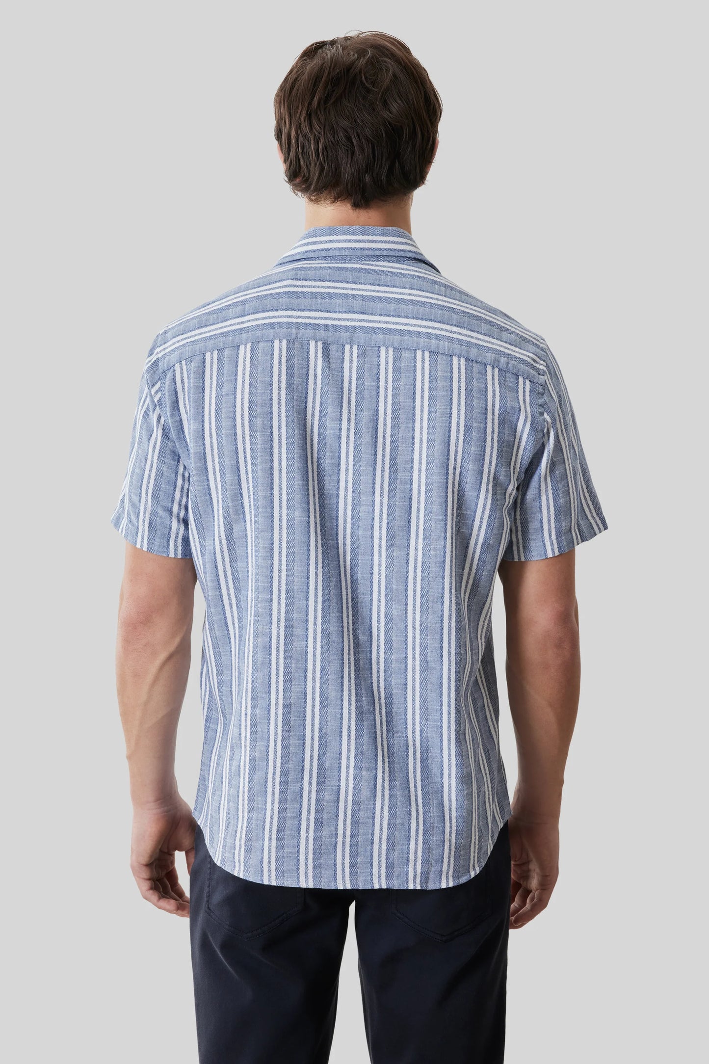 Robert Barakett | Chemise à manches courtes "Daiki" - Bleu