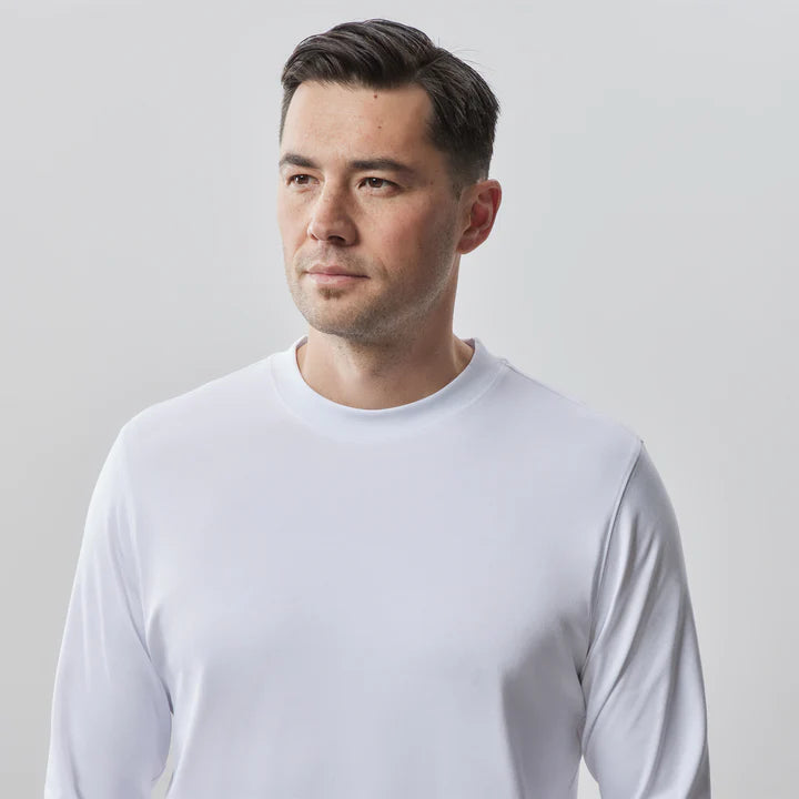Robert Barakett | T-shirt manches longues "High Crew" - Blanc