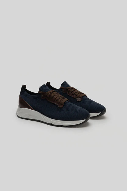 Robert Barakett | baskets "Bryce Knit" - Bleu marin