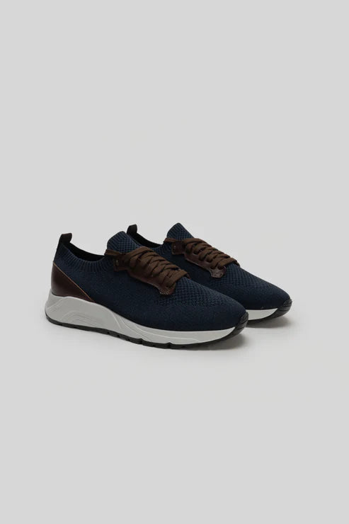 Robert Barakett | baskets "Bryce Knit" - Bleu marin
