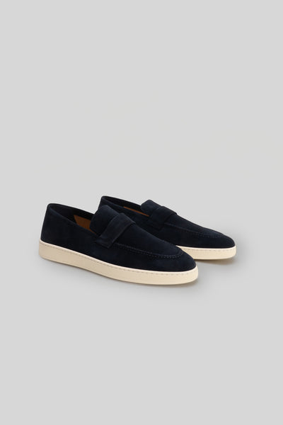 Robert Barakett | Le mocassin "Walter" - Bleu marin