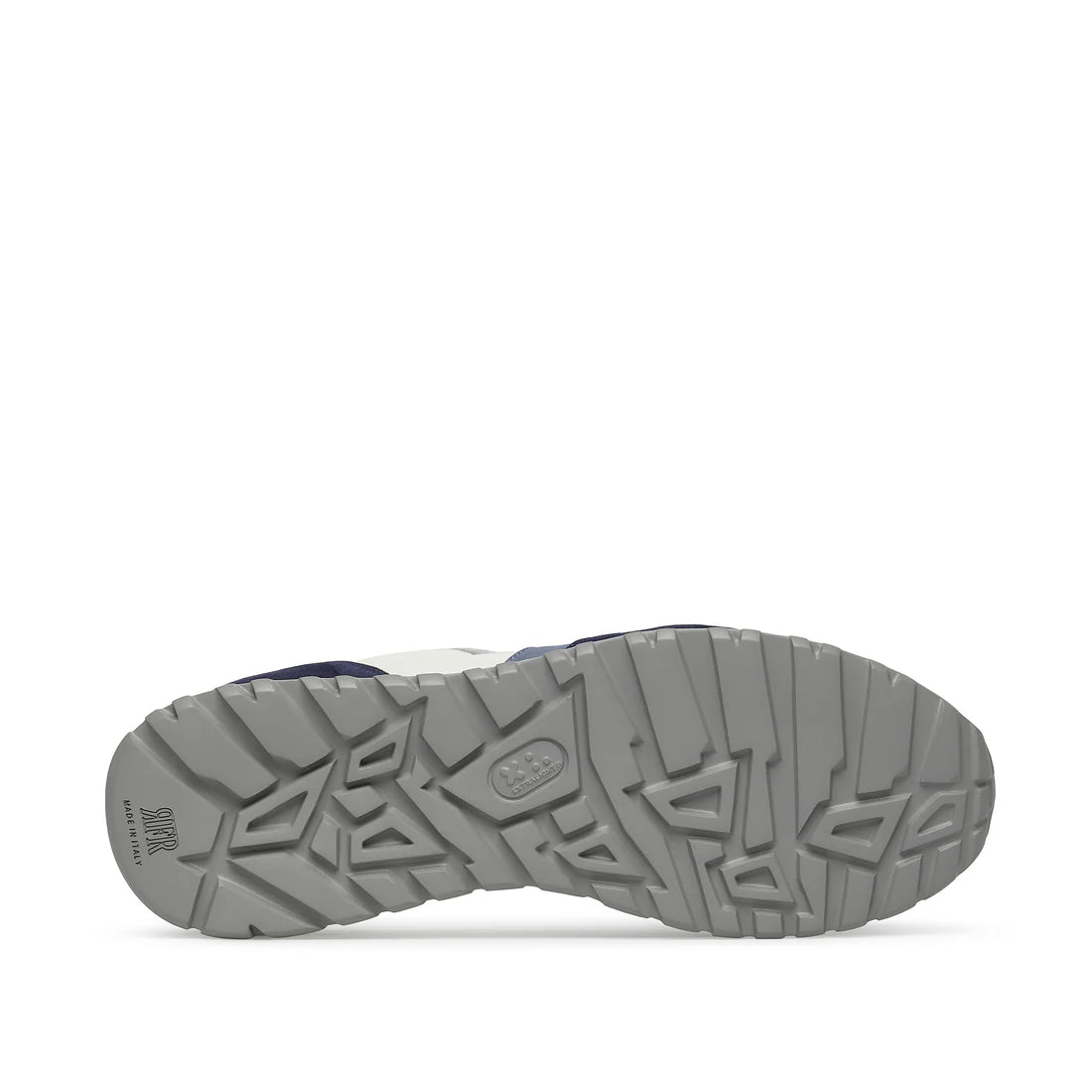 Fabiano Ricci | Baskets BLISS RUN en daim et cuir - Blanc/Bleu marine