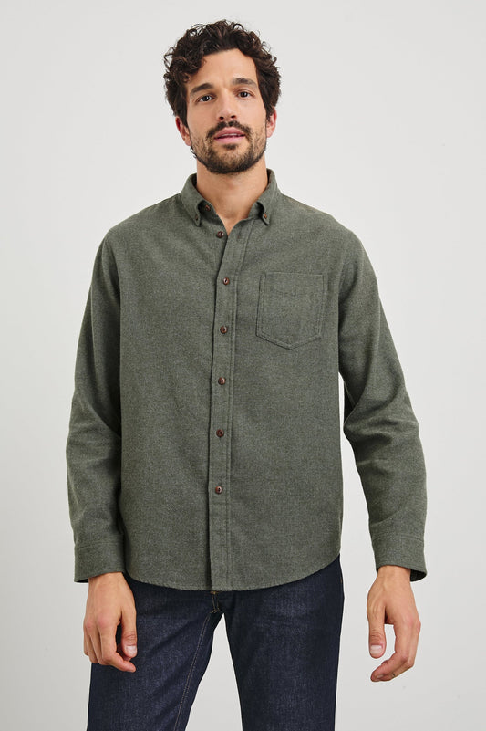 Rails | Chemise en flanelle ''Runson'' - Vert chasseur