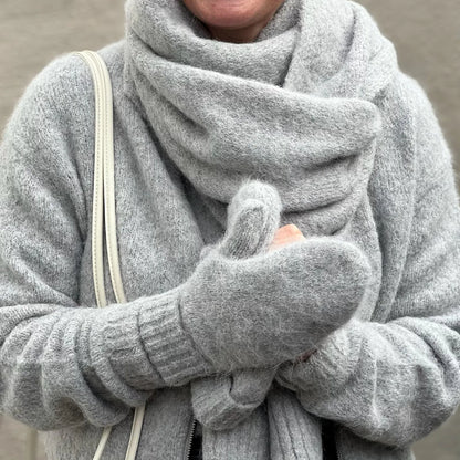 Samsoe Samsoe | Écharpe ''Sajeanne'' Alpaca - Gris clair chiné