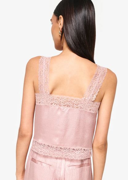 CAMI NYC | Camisole en soie "Tannis" - rose