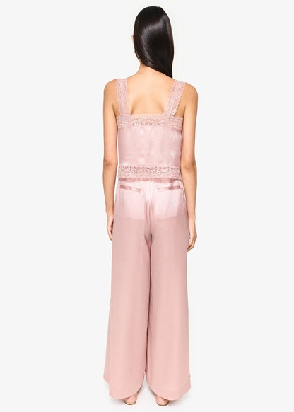 CAMI NYC | Camisole en soie "Tannis" - rose