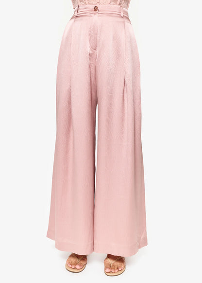 CAMI NYC | Pantalon en soie "Fabian" - rose