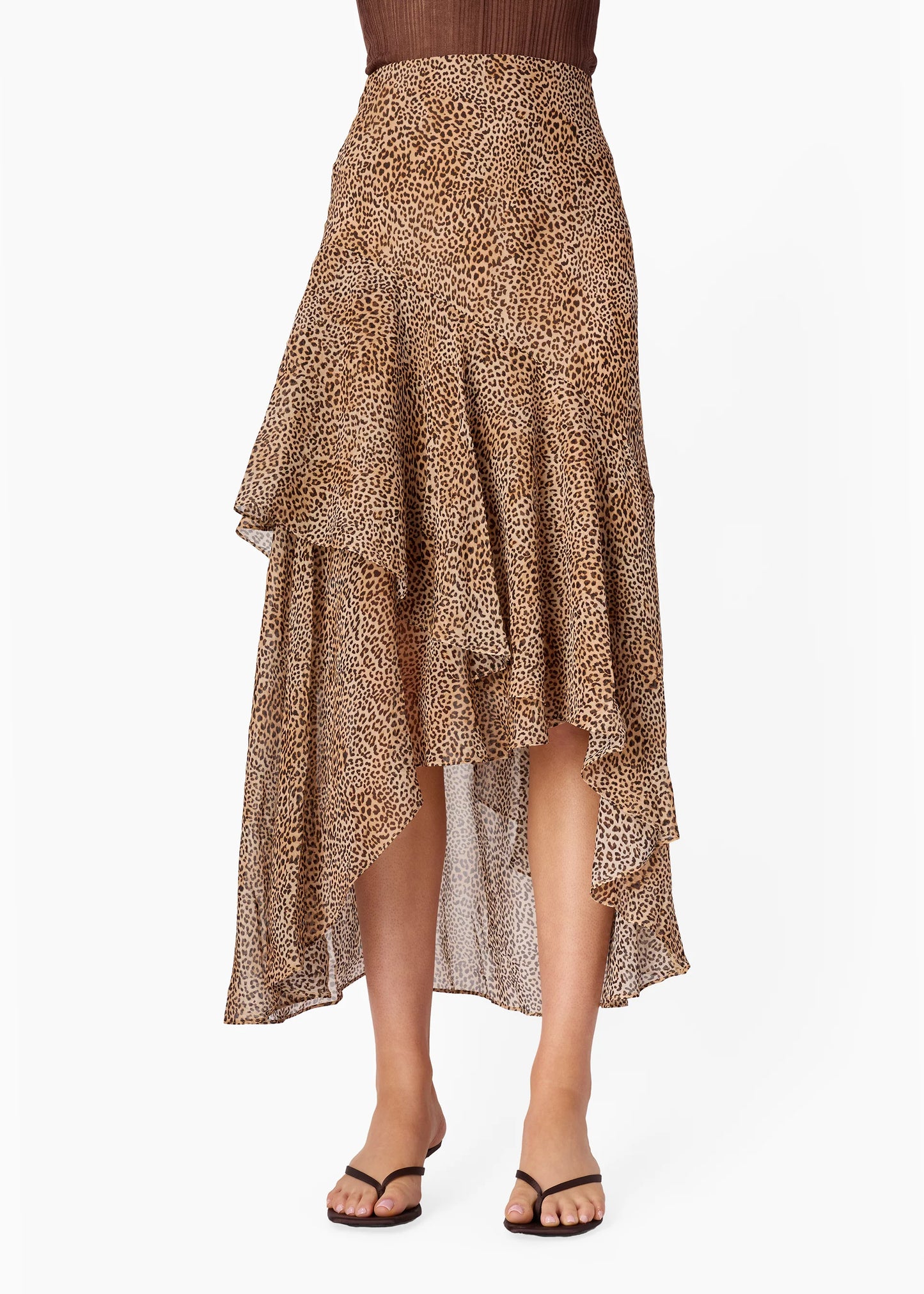 CAMI NYC | Jupe en mousseline ''Yazmeena'' - Imprimé léopard