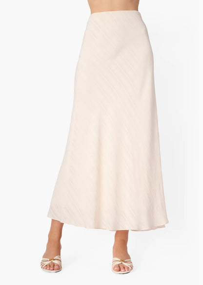 CAMI NYC | Jupe en soie "Piper"- Champagne