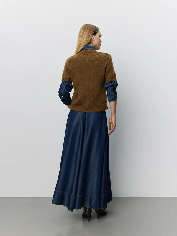 SOFIE SCHNOOR | Pull à manches courtes "Sagasw"- Marron érable