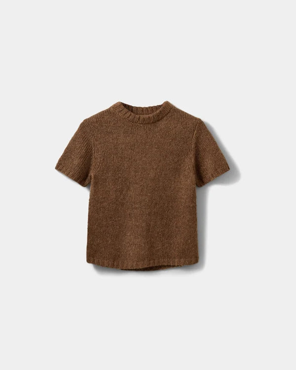 SOFIE SCHNOOR | Pull à manches courtes "Sagasw"- Marron érable