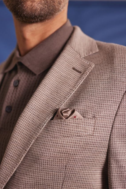 SAND Copenhagen  | Veston Jersey extensible ''6817 Sherman Easy'' –  Camel clair