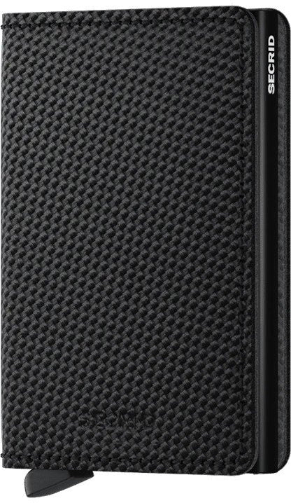 Secrid | Portefeuille mince style carbonne - Noir