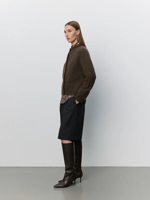 SOFIE SCHNOOR |Cardigan "Selmasw"- Marron foncé
