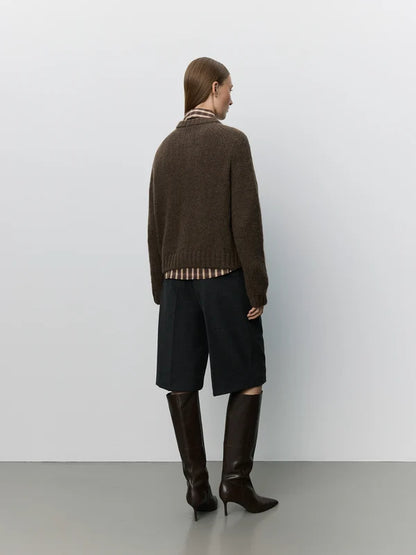 SOFIE SCHNOOR |Cardigan "Selmasw"- Marron foncé