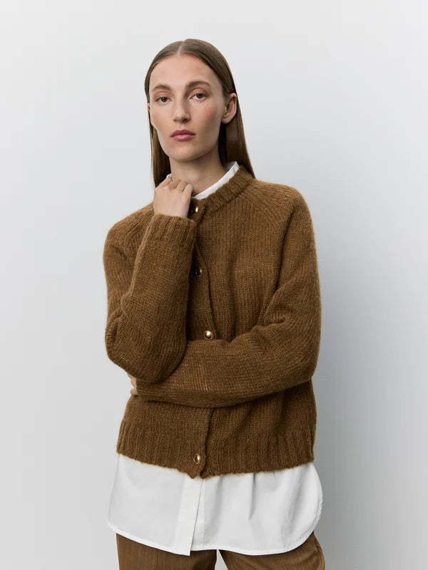 SOFIE SCHNOOR |Cardigan "Selmasw"- Marron érable