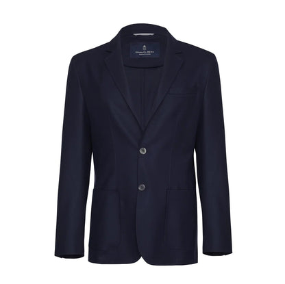 EMANUEL BERG | Blazer déconstruit en laine Loro Piana - Bleu marine