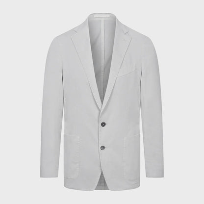 EMANUEL BERG | Veste souple déstructurée en coton délavé - Gris clair