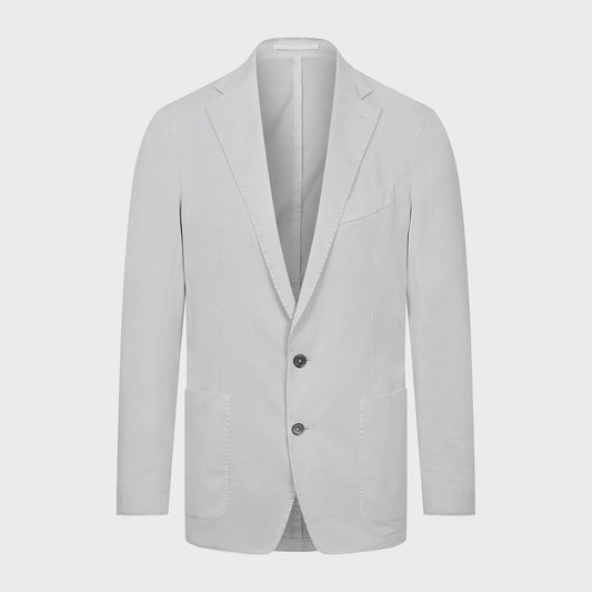 EMANUEL BERG | Veste souple déstructurée en coton délavé - Gris clair
