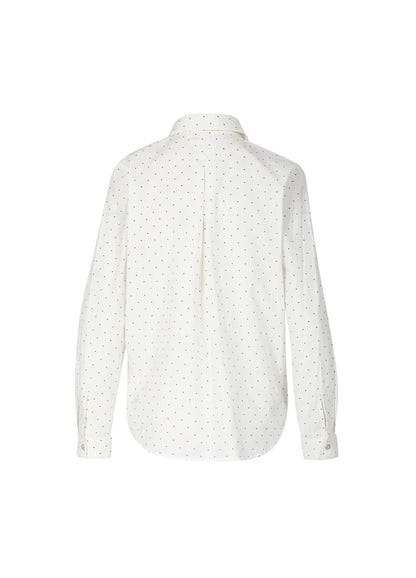 Coster | Chemise à pois -Blanche/ sable