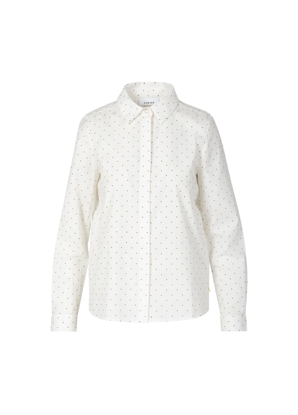 Coster | Chemise à pois -Blanche/ sable