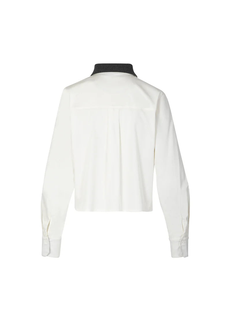 Coster | Chemise blanche courte - Blanche/ gris