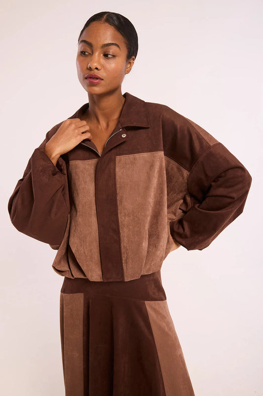 MISA | Veste en Suède 'Hester' | Marron