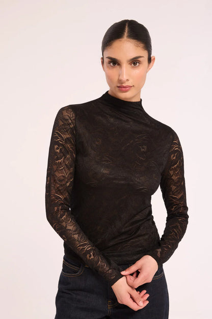 MISA | Haut en Dentelle 'Emman' | Noir