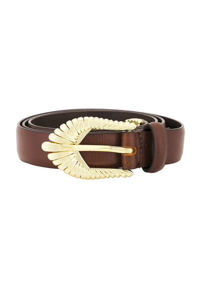 SANCIA | ceinture en cuir ''Zolna'' - Chocolat