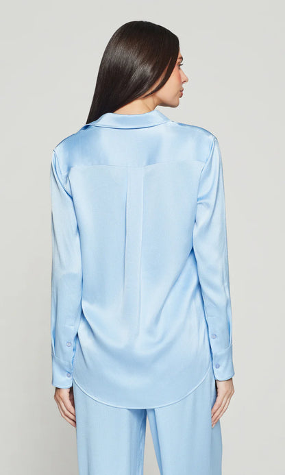 Generation Love | Blouse ''Hammered Lanier'' - Bleu
