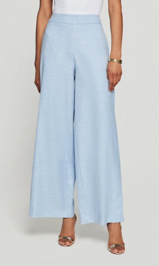 Generation Love | Pantalon de costume en chambray ''Magda'' - Bleu clair
