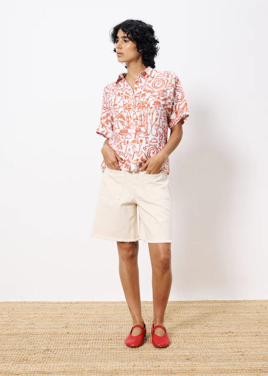 FRNCH | Chemise "APHELIE" à motifs - Blanc