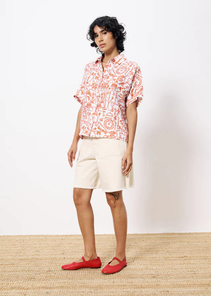 FRNCH | Chemise "APHELIE" à motifs - Blanc