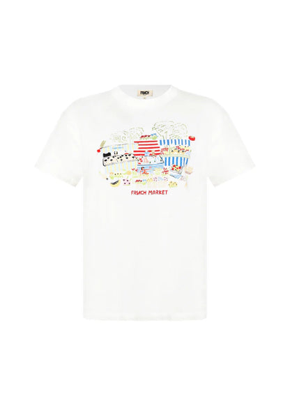 FRNCH | Tee-shirt "IVANE" - Blanc