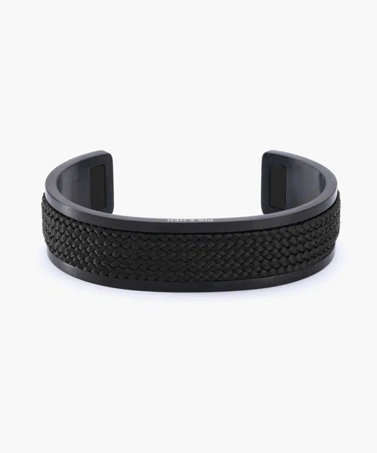 Pig & Hen | Bracelet ''Navarch 14 mm'' - Noir / noir