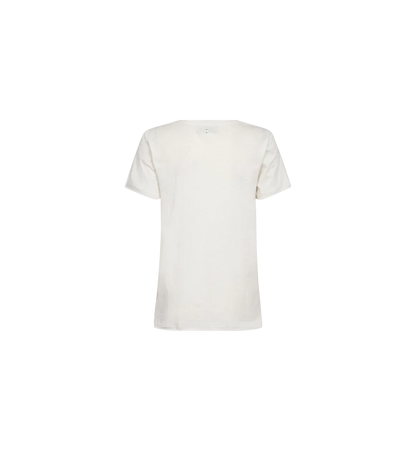 MOS MOSH | T-shirt à col rond "ROMI GETHI"- Ecru