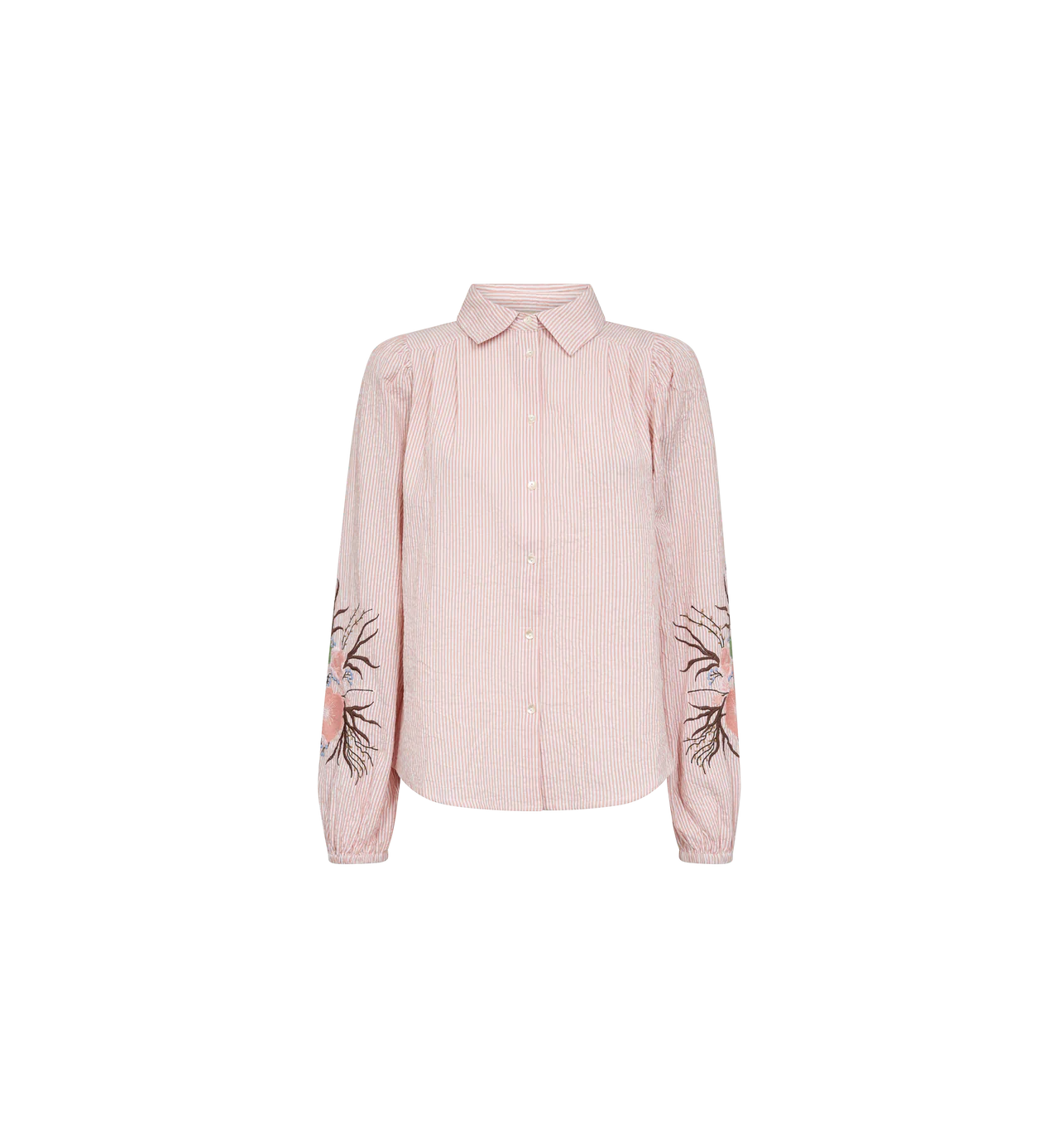 MOS MOSH | Chemise "CIU OXFORD"- Pêche/blanche