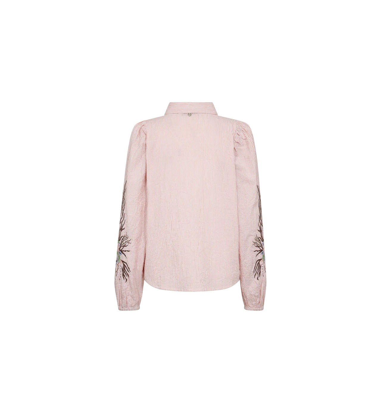 MOS MOSH | Chemise "CIU OXFORD"- Pêche/blanche